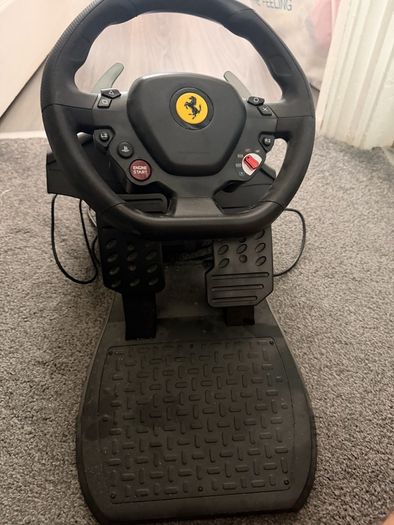 Ferrari steering wheel and peddle