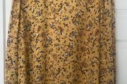 Floral Mustard  blouse