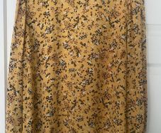 Floral Mustard  blouse