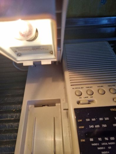 Vintage Radio, Alarm and Reading Light