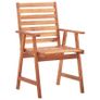 Outdoor Dining Chairs 8 pcs Solid Acacia Wood Image 2