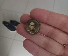Boer War Antique Collar Stud. Field Marshall " Lord Roberts"
