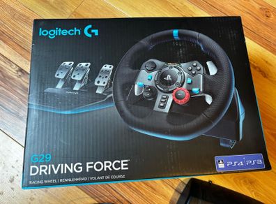 Logitech G29 Driving Force Racing Wheel + Pedals (PS5/PS4/PS3/PC)