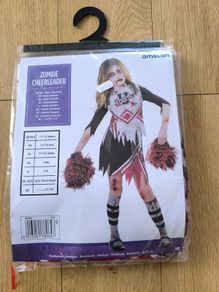 Amscan Zombie Cheerleader Halloween Costume Girls Age 11 to 12 Years