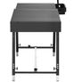 Folding Grill Table 87x45 cm Camping Griddle Stand Fit 43 & 56 cm, for Picnic BBQ Tailgating, Carbon Steel, Adjustable Height, 158 kg, Outdoor Cart with Magnetic Tool Rack and Tissue Holder Image 9