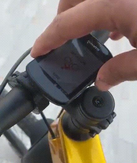 Garmin edge short mount with adapter