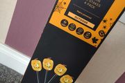 Set of x4 Plug In Halloween Pumpkin Stake Lights
