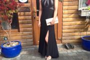 Black debs dress size Small
