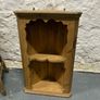 Vintage pine hanging corner shelf unit. Image 5