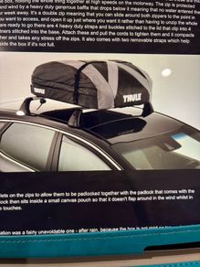 Thule foldable roof box