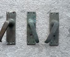 3 Vintage Door Handles