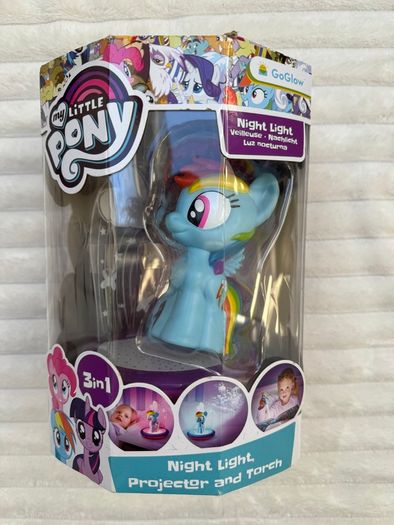 My Little Pony GoGlow Magic Night Light Rainbow Dash Damaged box Please see photos
