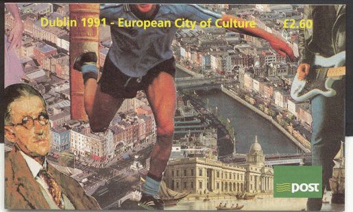 1991 Ireland Dublin European City of Culture Commemorative Stamps Booklet Mint Never Hinged (MNH). Hibernian HB36. Scans of planes included.