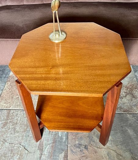 Unique 1950s Mid Century Solid Teak Side Occasional or Small Coffee table