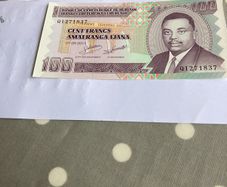 Burundi Banknote 100 Francs