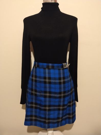Blue Check Skirt, New With Tags