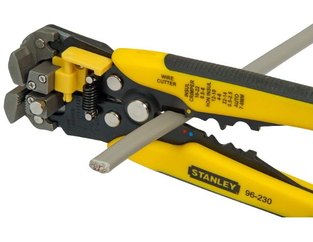 STANLEY FATMAX Automatic Wire Stripper, Strips 10-22 AWG wire with Spring loaded handles