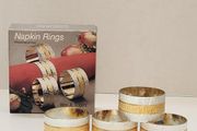 Silver Plated and Brass Napkin Rings