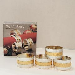 Silver Plated and Brass Napkin Rings