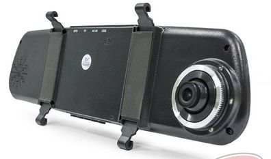 Rear-View Mirror Data Recorder 4.3" HD Dual Camera