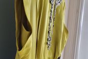 MONSOON Originals colour block black and lime dress Sz 14 UK - Rrp 160 (New)