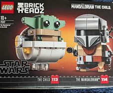 Lego Star Wars Brickheadz: The Mandalorian & The Child (retired Set #75317) - 100% Sealed Bags