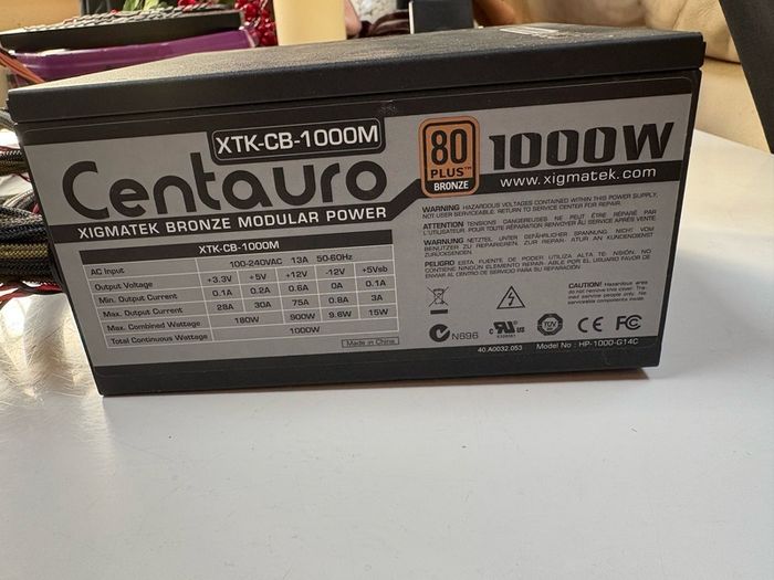 Centauro 1000W Modular 80Plus Bronze PSU - Price Drop