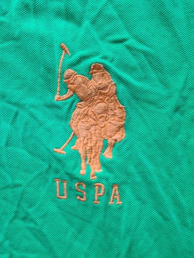 U.S. Polo Assn green Polo T Shirt medium M