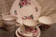 twenty one piece Royal Stewart tea service