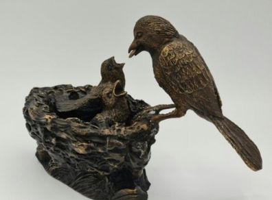 Bird & Babies - Bronze