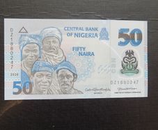 Nigeria 2020.50 Naira.Polymer/Plastic.Uncirculated Banknote.