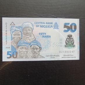 Nigeria 2020.50 Naira.Polymer/Plastic.Uncirculated Banknote.