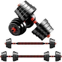 Adjustable Dumbbells & Connecting Bar 20kg Set - Free Delivery Or Pick Up In Store