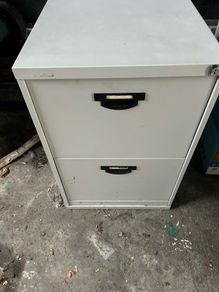 Office metal filing cabinet with locking key