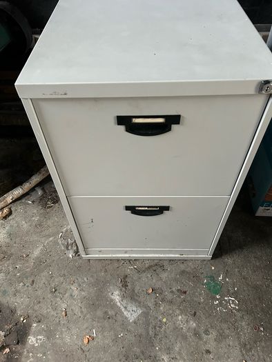 Office metal filing cabinet with locking key