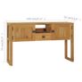 Console Table 120x32x75 cm Solid Teak Wood Image 3