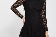 Black Savida Lace Mini Dress