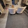 Absolutely stunning pair of cream / very light pink patterned accent chairs Image 2