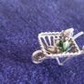 Vintage Silver Pixie In Wheelbarrow Pendant or Charm,NUVO. Image 4