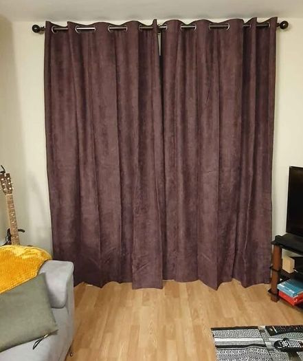 66x90" Mauve Curtains For Sale