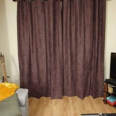 66x90" Mauve Curtains For Sale