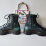 Dr Martens Jadon green black boots platform chunky quad double sole UK6.5 EU40 Image 8