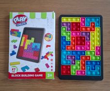 Push-it Pop-it Tetris Toy, Block Building Puzzle/Jigsaw, 27 pieces, 3+