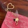 Juicy Couture Pink Eastside Westside Card Case Key Fob Holder - New Image 2
