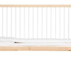 Mokee Midi Cot Bed, White Beech, 140 x 70cm