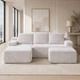Softy Compressed Modular Sofa c/w Chaise & Ottoman