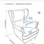 ikea strandmon chair and footstool Image 4