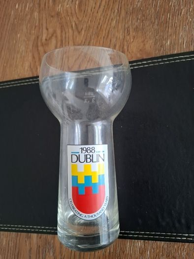 Dublin Millenium 1988 Glass or Vase .33 ltr