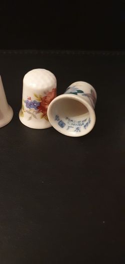 Collection of Flower Themed Thimbles