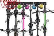 NEW SALE | Bike Storage Rack, 6 Bicycles Bike Wall Mount Garage Organizer &amp; 5 Helmet Hooks, Adjustable Indoor Bicycle Storage Mounted